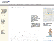 Tablet Screenshot of deltastateuniversity.org